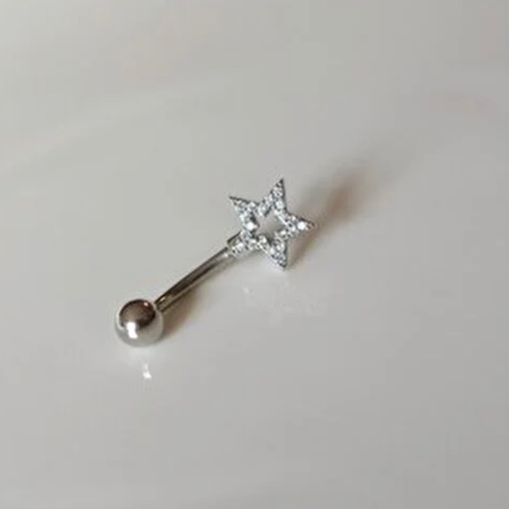 Steel Belly Button Ring, piercing